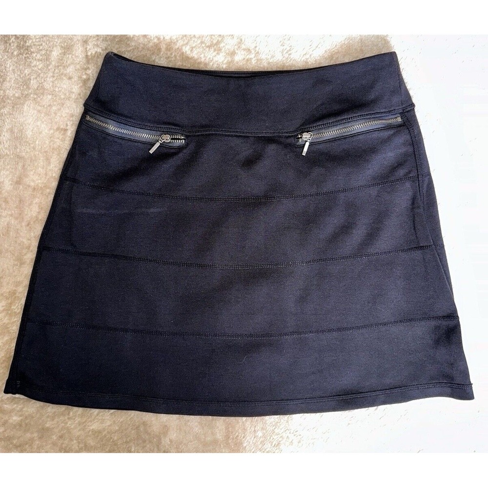 Athleta Athletic Skirt SP Zip Pockets Stretch Pullon No shorts